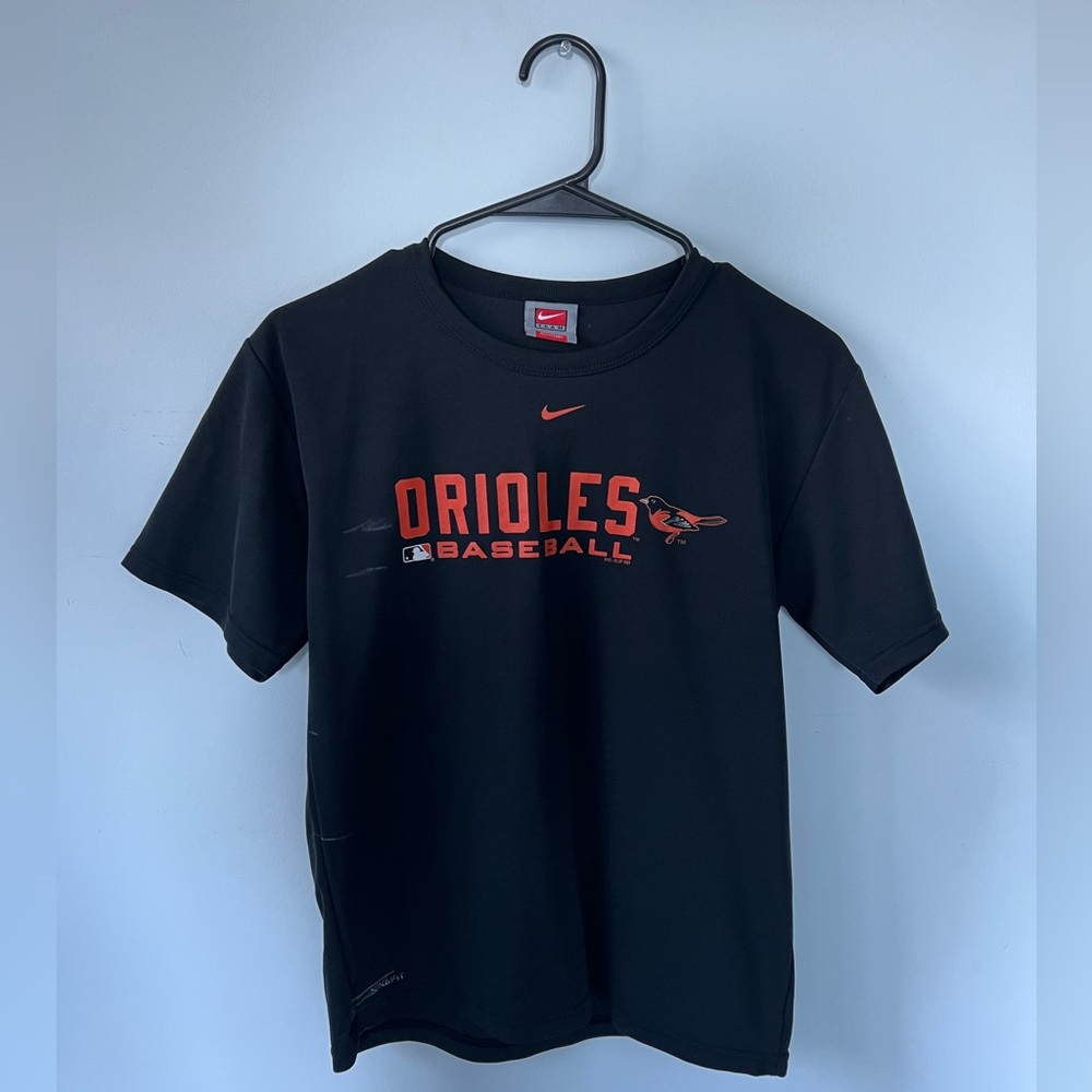 Nike Kids Black Orioles Baseball Tee